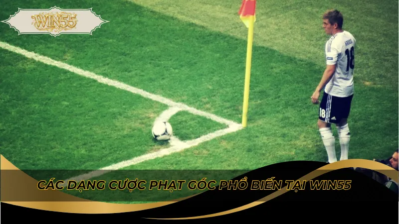 Các dạng cược phạt góc phổ biến tại Win55